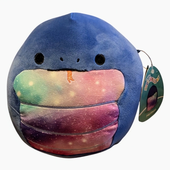 NEW Squishmallows Herman the Blue Galaxy Snake - Picture 1 of 4